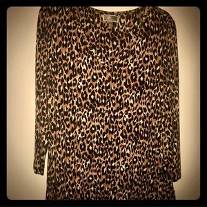 Leopard print top